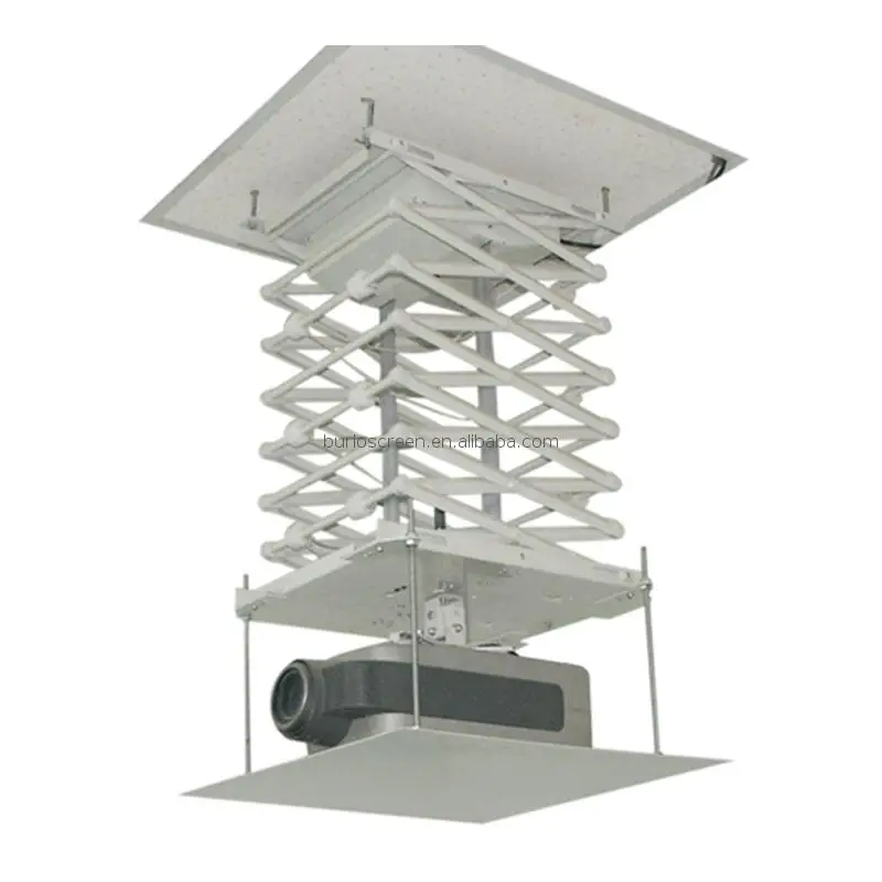 5 meters projector ceiling mount lift bracket remote control motorized scissor type lift load 50kg