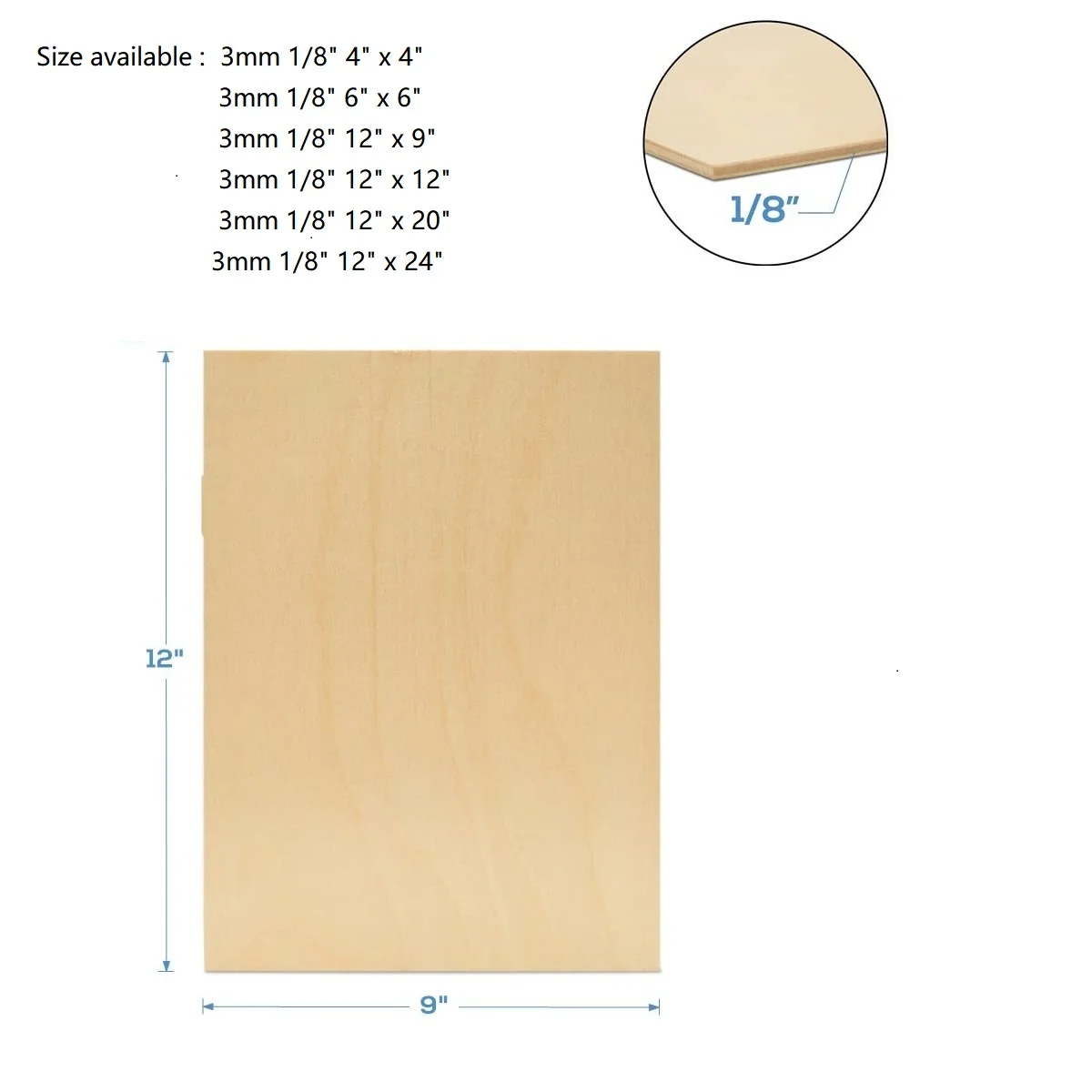Russian Baltic Birch 3mm 1/16 5mm Plywood 6mm 18x24 12x12 and 4mm A3 Size Contemporary Indoor E1 Apartment Bulk Packaging B/bb