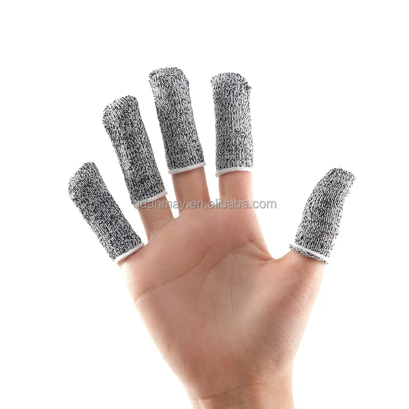 Anti cut Fingertips Cover level 5 HPPE cut resistant gloves carving protection finger cots