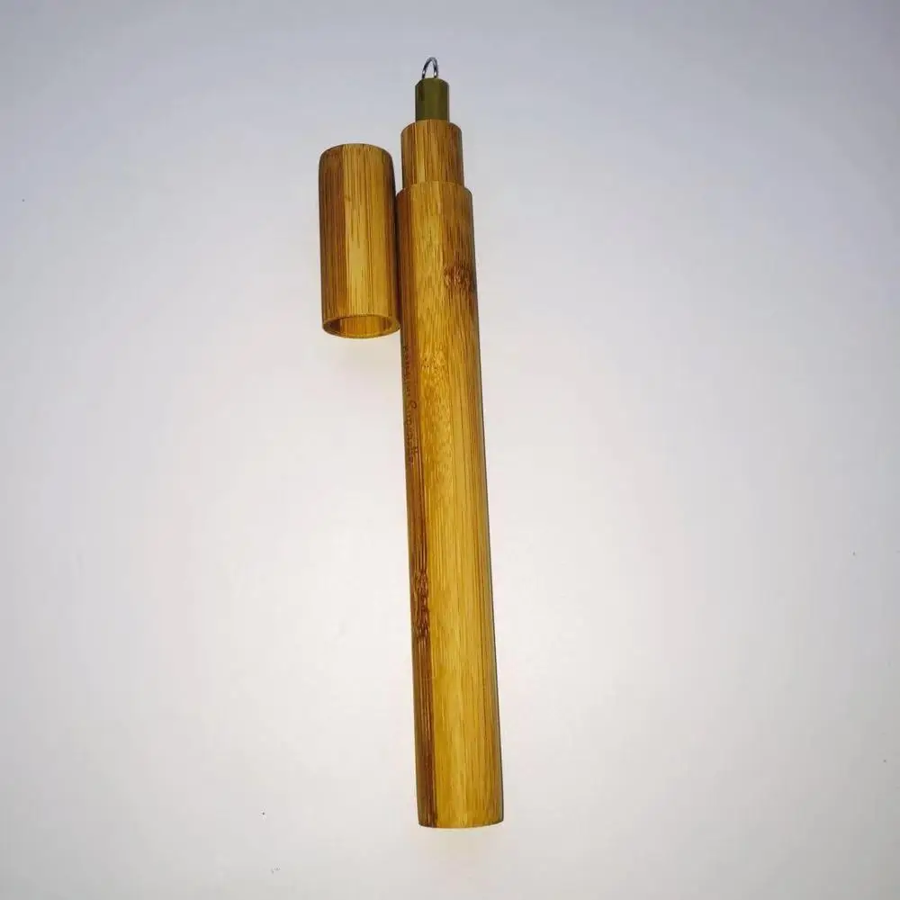 Eco-friendly wood gifts & crafts natural birch wood bamboo tubes box for bamboo straw toothbrush