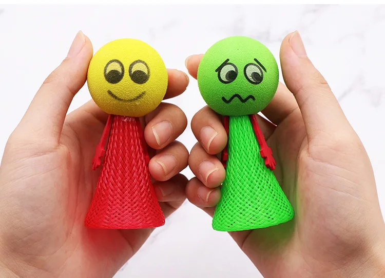 Novelty mega jump elf small size small cheap toys bounce wizard toys for children with customized logo