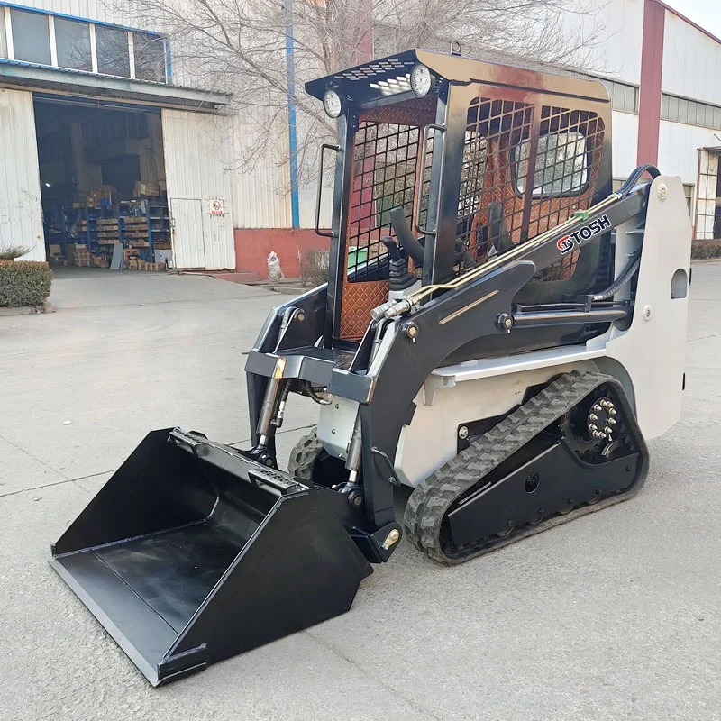 TOSH Track Type Brand New Hydraulic Skid Steer With Grapple with EPA Euro 5 Engine for Sale