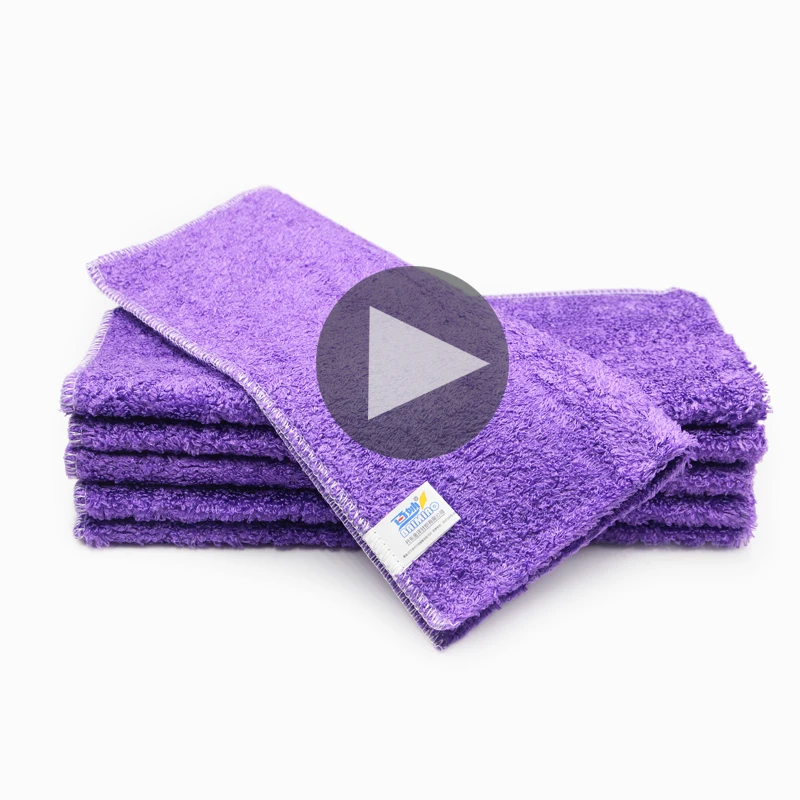 
 Однотонное окрашенное полотенце для уборки дома из 100% бамбукового волокна для мытья посуды   (60607487091)