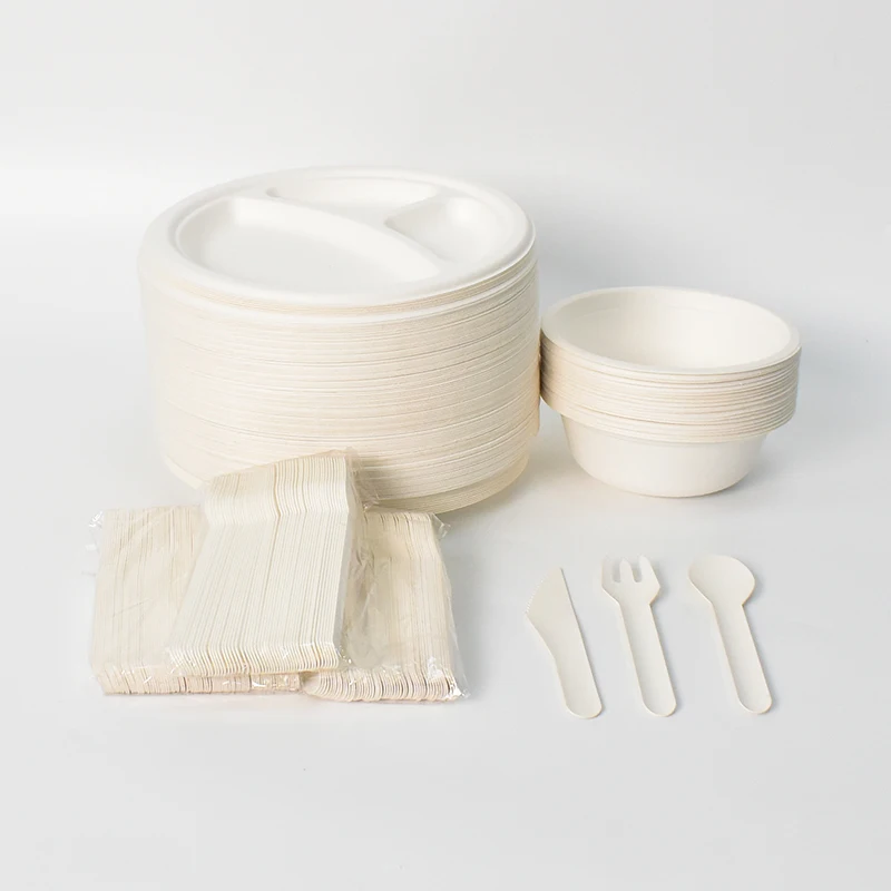 High Quality Paper Plate  Custom Dinnerware Sets Biodegradable Disposable Plate