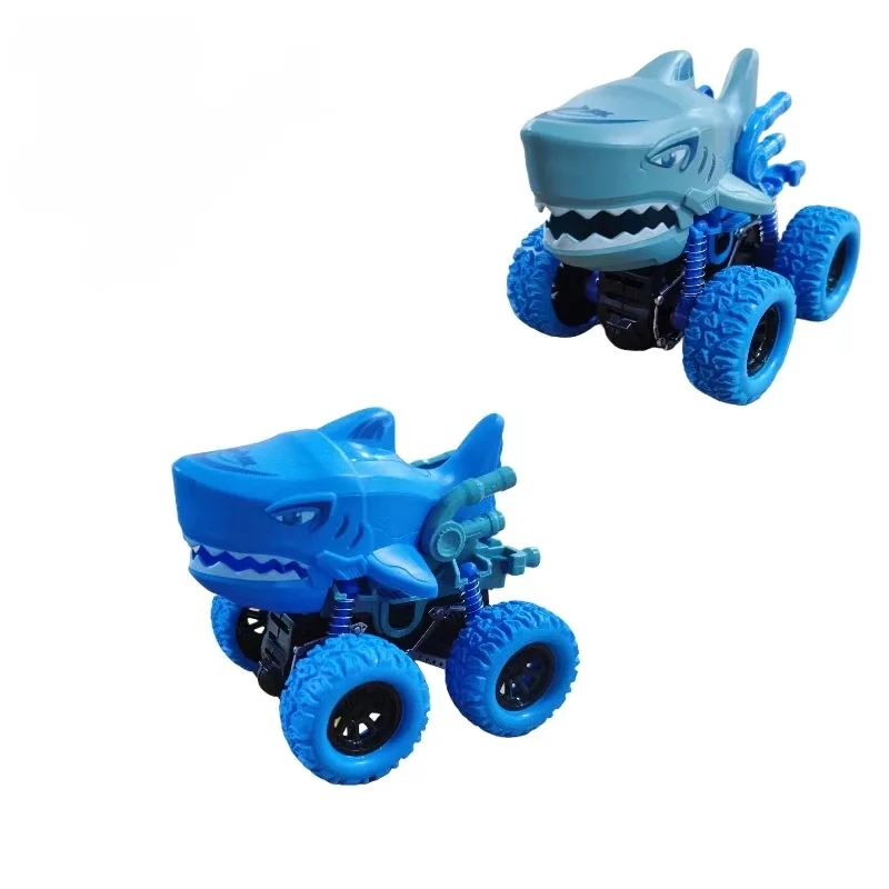2024 Hot Selling Children Inertia 4WD Simulation Mechanical Shark Car Stunt Durable Indoor Outdoor Games Toys For Kids