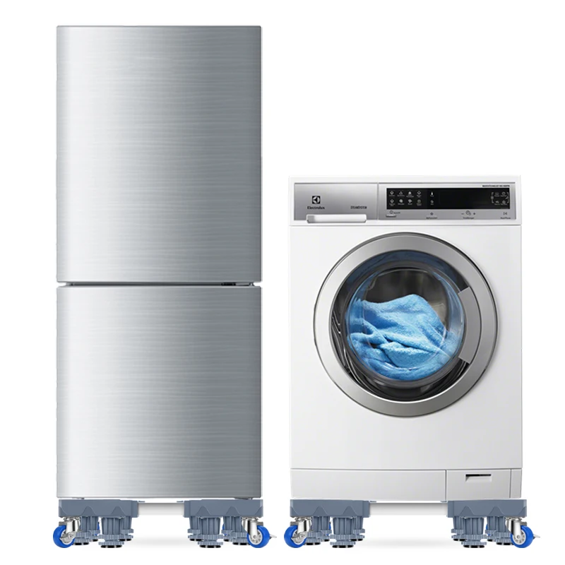 Factory Direct Sale Movable Adjustable Washing Machine Stand With Wheels