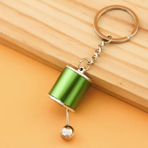 Hot Car Gear Box Keychain 6 Speed Manual Car-styling keyring Gear Knob Shift Gearbox Stick Gift Souvenir Metal key chain