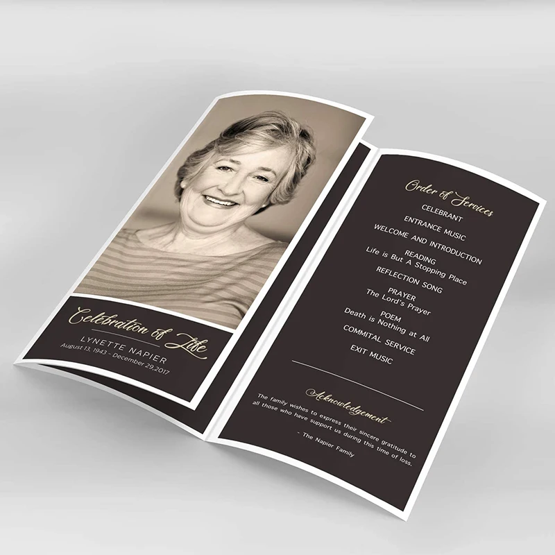 
Customized Menu Introduction Multipage Manual Custom Designed Advertising Folding Brochure 