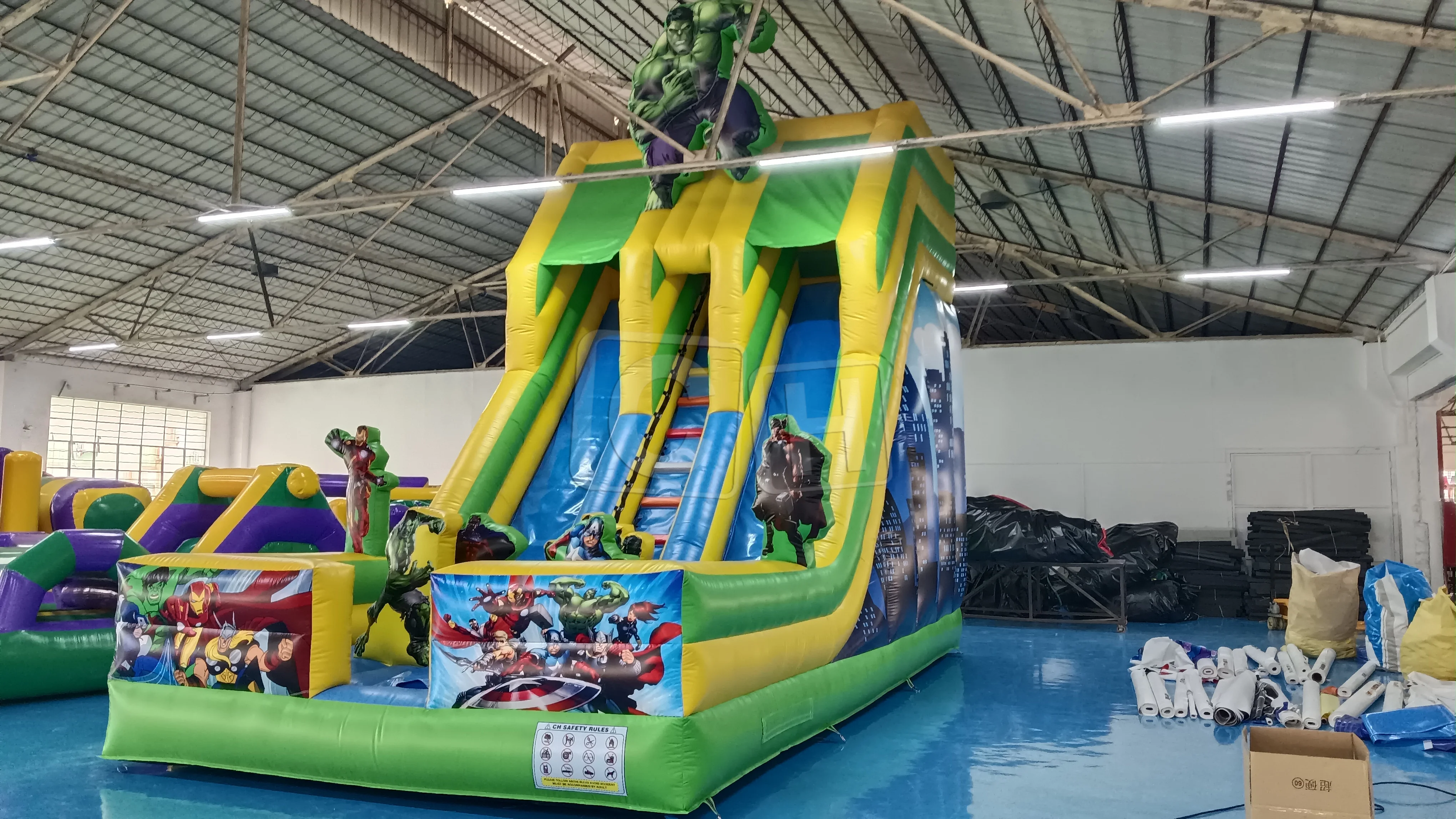 Factory Direct Inflatable Slide Children Slide Obstacles Castle Outdoor Playground Equipment Inflatable Bouncing Slide