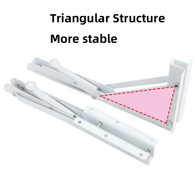 Factory Wholesale Sturdy Metal Bracket Steel Wall Mounting Bracket 90 Degree Drop Down Stainless Steel Folding Shelf Bracket