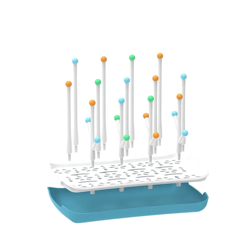 China Manufacturer factory bottle drying rack for baby bottle holder baby bottle drying rack with Tray dryer