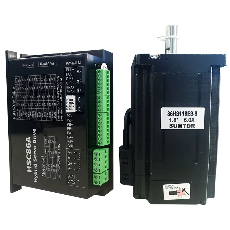 Длина двигателя 118 мм, высокоточный nema 34 8,5, двигатель с замкнутым контуром и Кодировщик 2HSS86H HSC86H