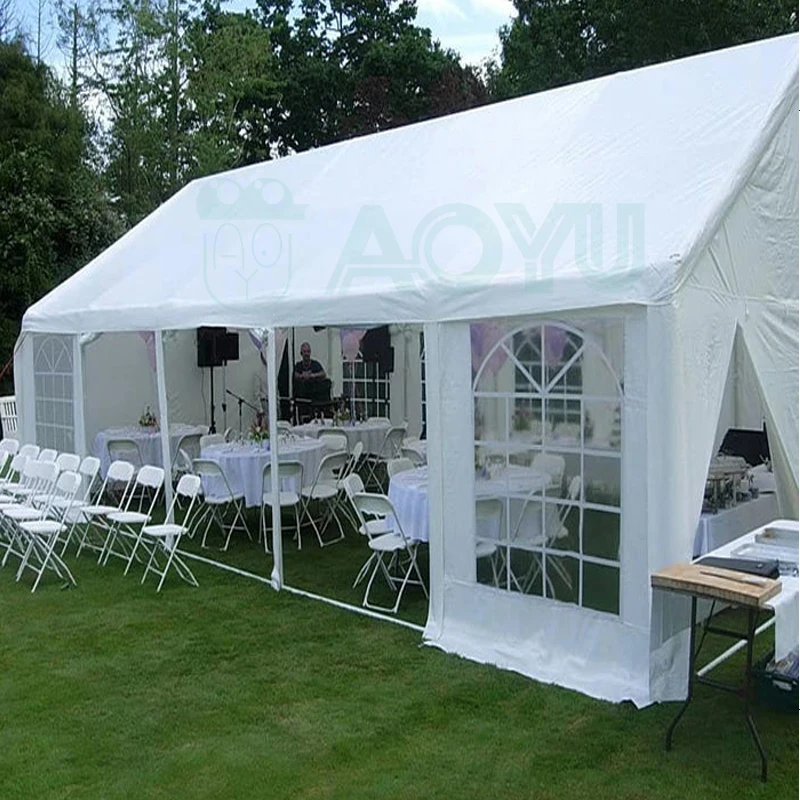 Newest PVC Clear Wedding Canopy Tents Large Easy-Up Outdoor Event Marquee Trade Shows Parties Aluminum Alloy Frame Fiberglass