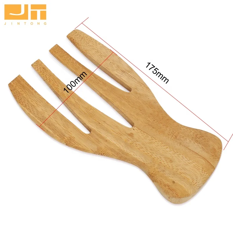 Kitchen Tools Wooden Salad Server Claws Bamboo Claw Hands for Mixing