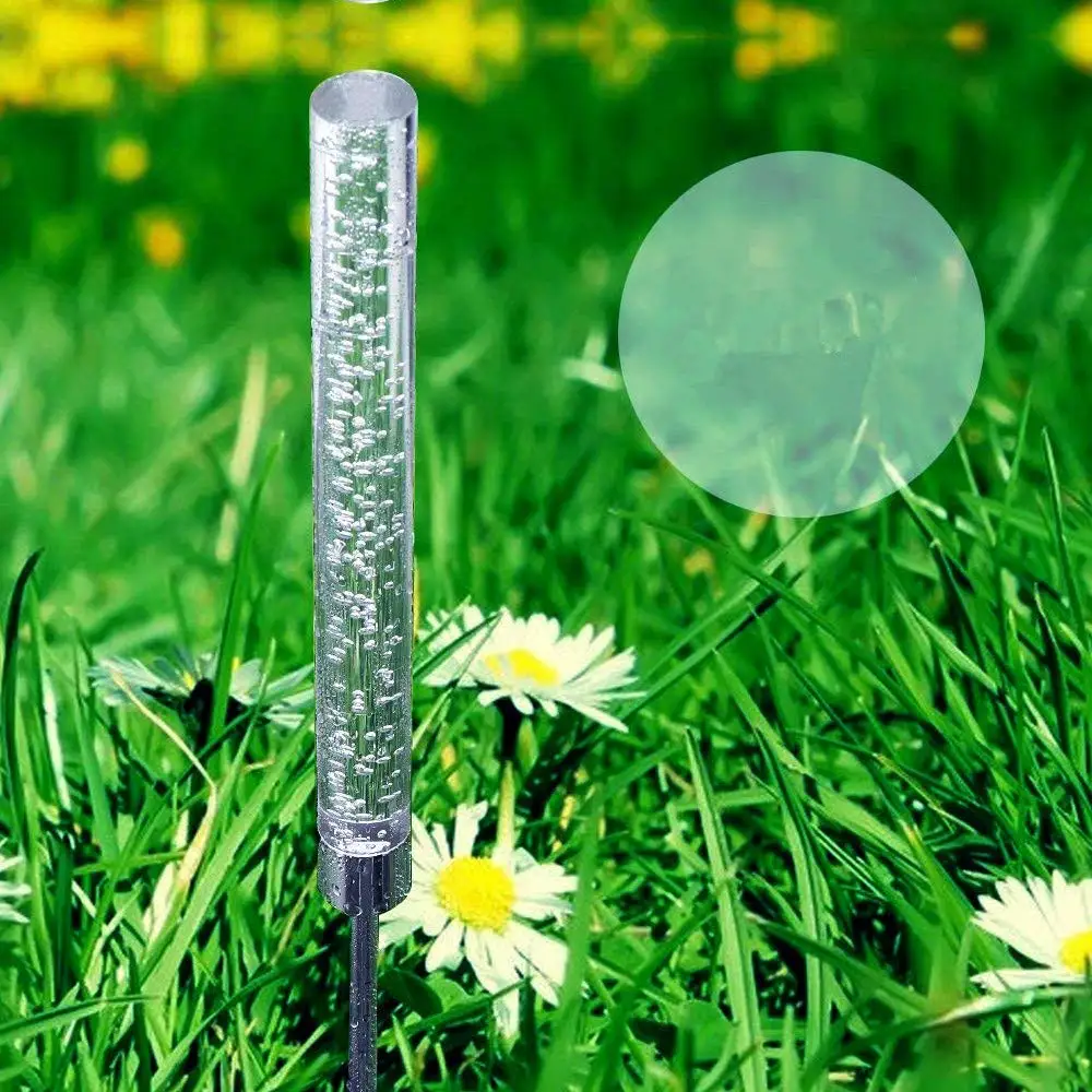 New Outdoor Waterproof Solar Color Lamp Acrylic Bubble Reed Lamp Outdoor Courtyard Garden Lawn Landscape Light
