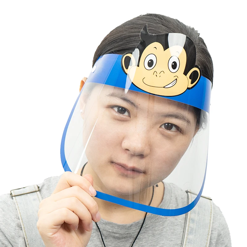 Anti Fog Protective Clear Kids Face Shields With Sponge Safety Face Shield