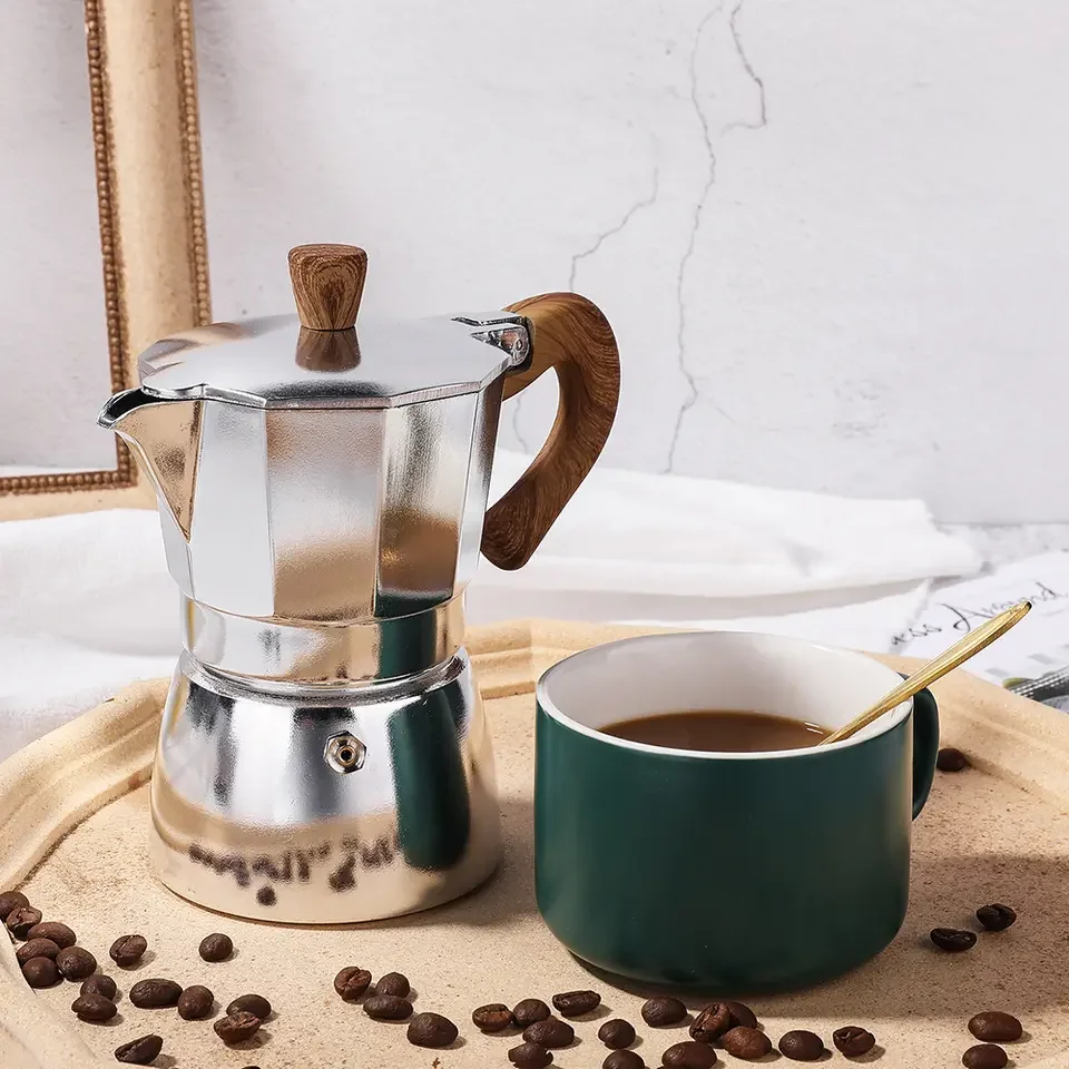 Популярный новый классический итальянский стиль Moka горшок алюминиевый 1-12 чашек Эспрессо кофеварка