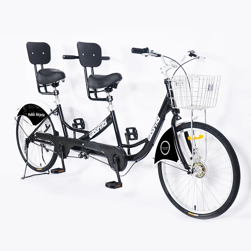 Единой скорости с высоким содержанием углерода стальная рама 2-местный 24 'Велосипед Дорожная сумка для велосипеда