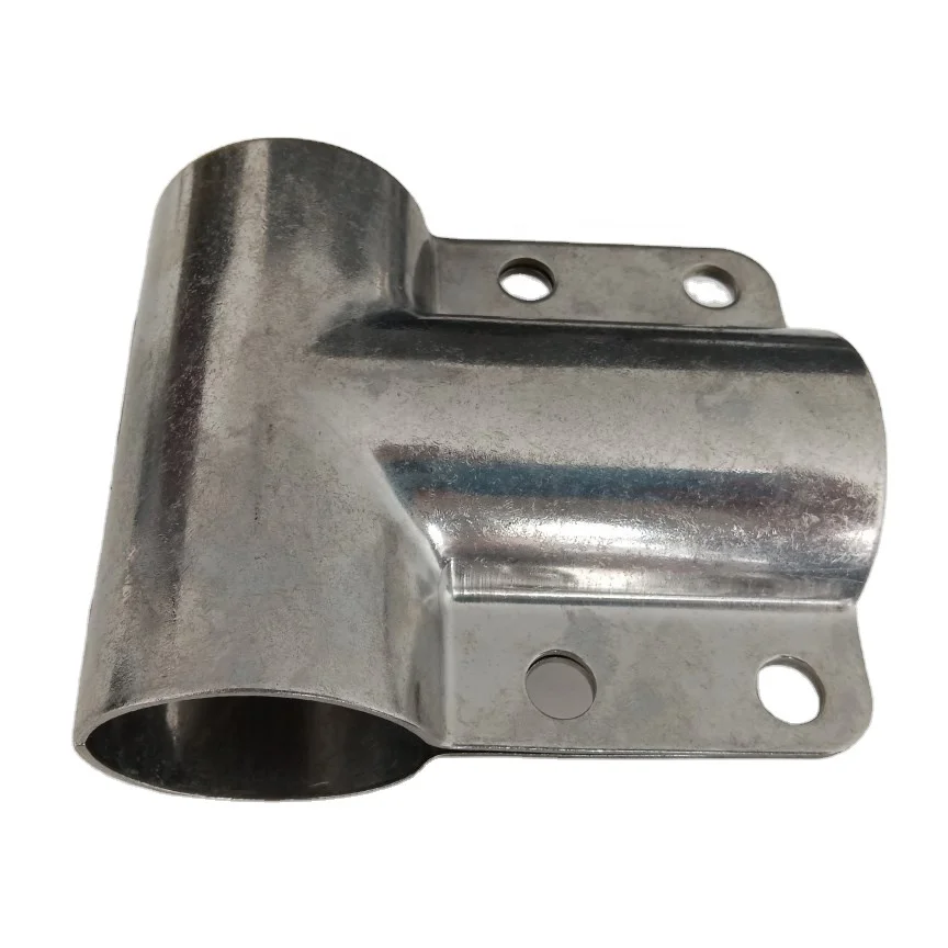 custom made stainless steel T joint end pipe clamp Chain link Fence Clamp for t-ing into a pipe