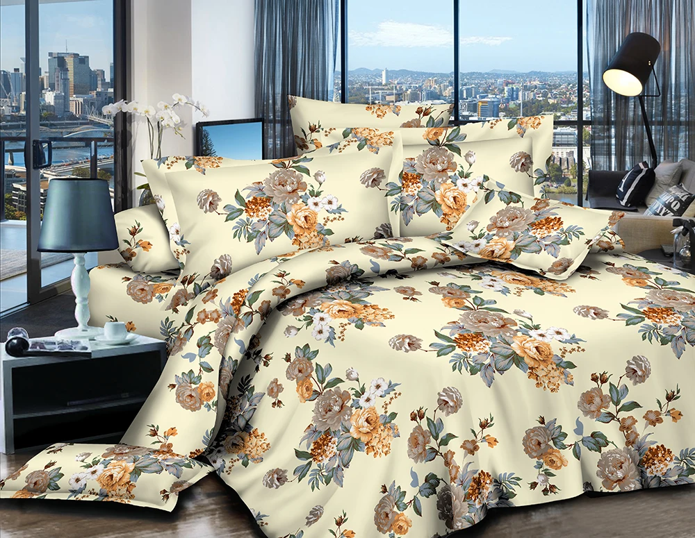 Hot Sale  HIGH QUALITY 100% polyester print fabric for home textile bed sheet  wholesale with more than 300 weaving machines