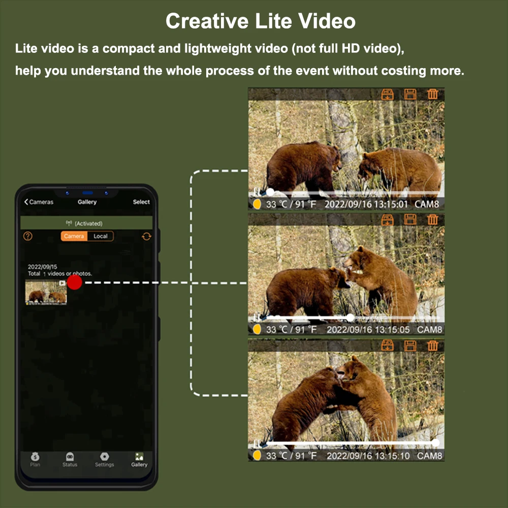 GardePro X50 Cellular LTE Trail Cameras Wireless 4G Hunting Camera 32MP Trap Cam No Glow IR Led Wildlife Trap