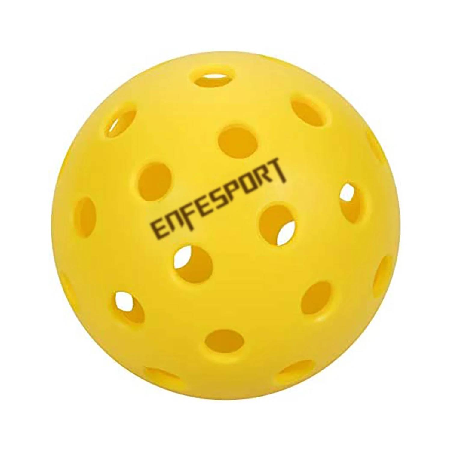 Enfesport custom color 74mm pickle ball toy training indoor outdoor 26/40 holes plastic pickleball ball