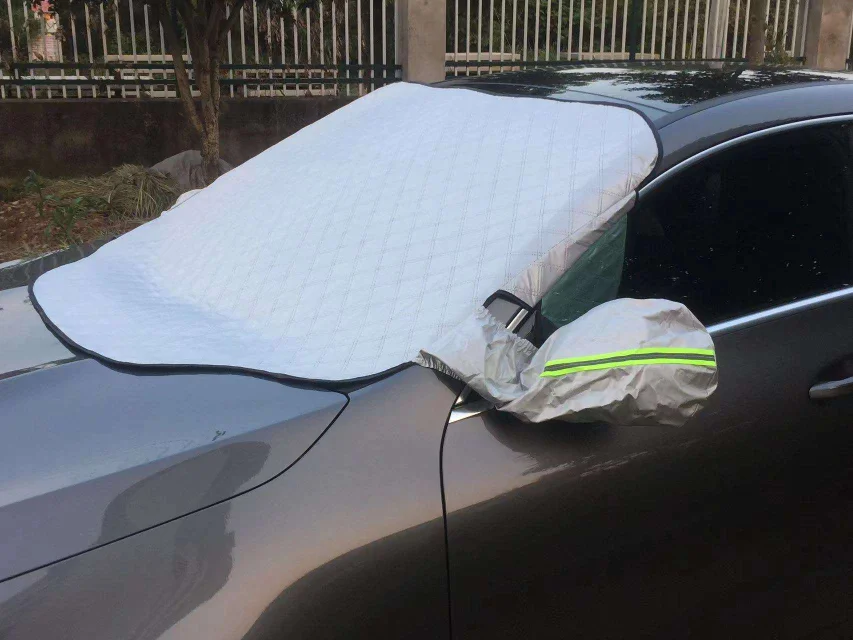 cr Front Universal Anti-UV Anti-snow Waterproof Best Car Cover Custom Logo Car Cover Silvery In Winter