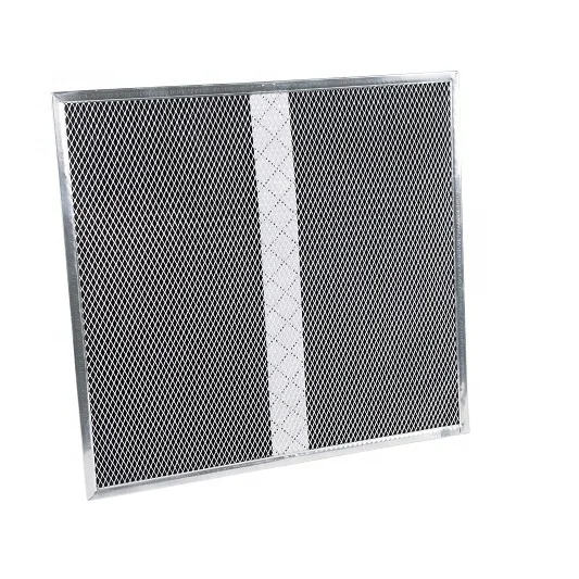 Thin frame black active carbon cotton inside cooker hood grease filter