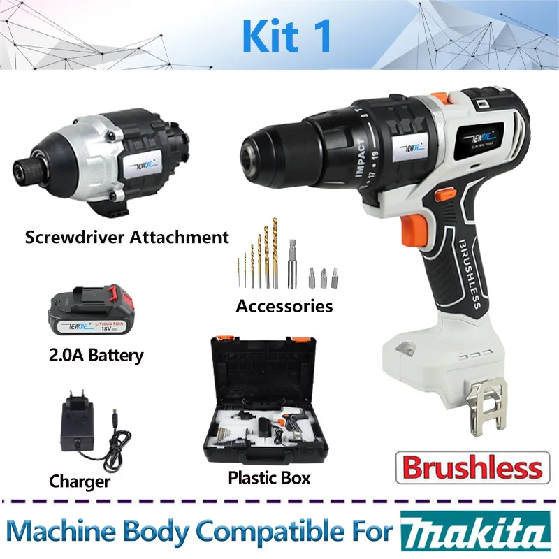 Compatible for Makita 18V Brushless Impact drill and Circular saw screwdriver jig saw Recip saw chainsaw oscillating tool sander