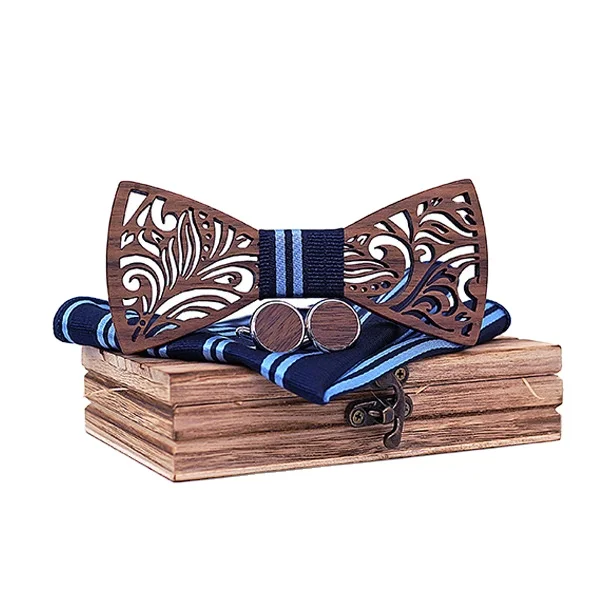 Custom Handmade Party Wedding Luxury Bowtie Men Wood Fancy Design Bow Tie Wooden - Wooden Bow Tie,Bow Tie Wood,Wooden Bowtie