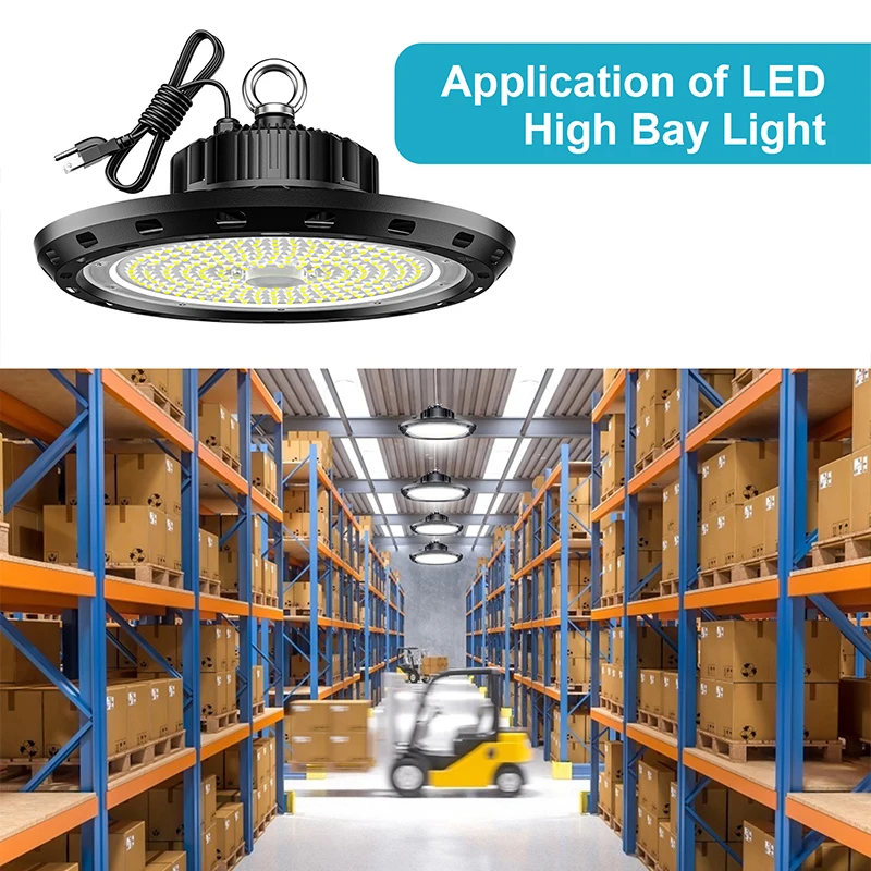 High Brightness Warehouse LED Light 200W Lighting Fixture 200 Watt LED UFO Lamp Industrial High Bay Light