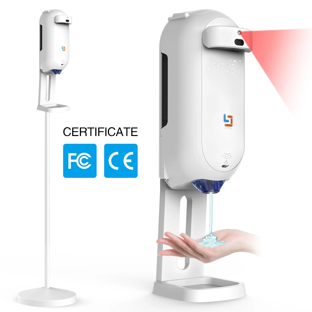 Диспенсер для жидкого антисептика для рук, настенный настольный термометр без прикосновения, автоматический сканер температуры с подставкой