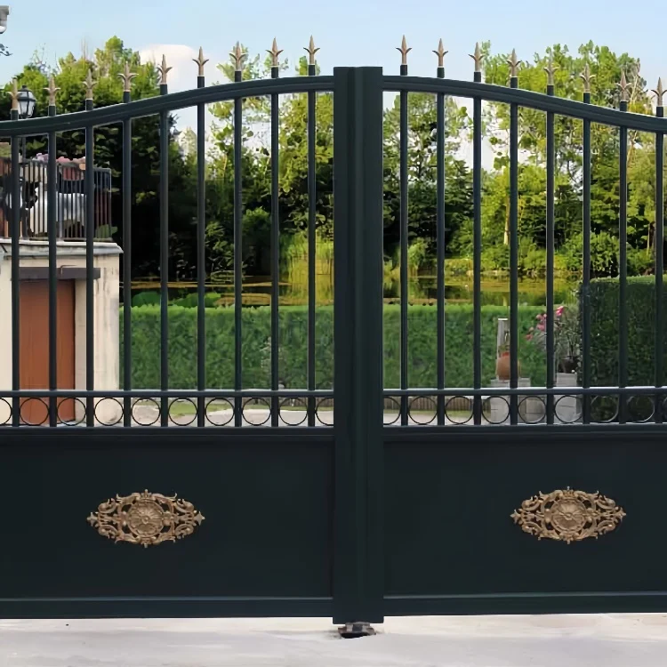 Promotion Driveway Gates Double Swing Driveway Gates Easily Assembled Door Aluminum Gate Design