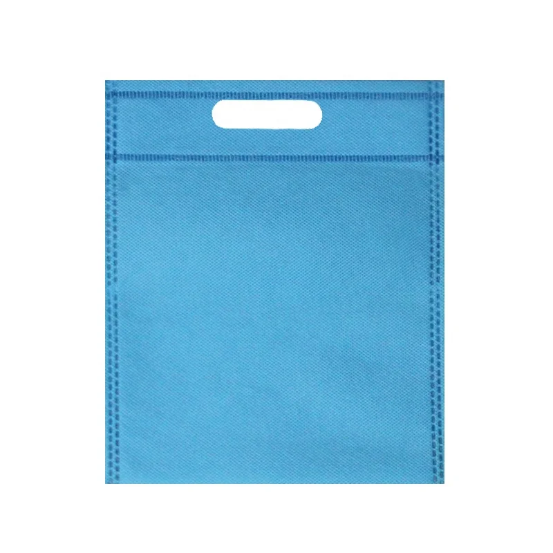 Wholesale custom promotional non woven d cut shopping bags with logo