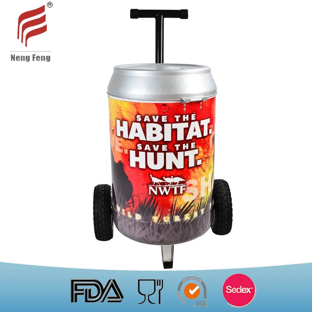 54L available Rotomolded cooler box can cooler with wheels ice bucket  box portable cooler