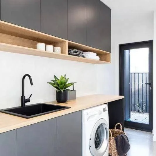 Design Customized American kitchen cabinet with island for you