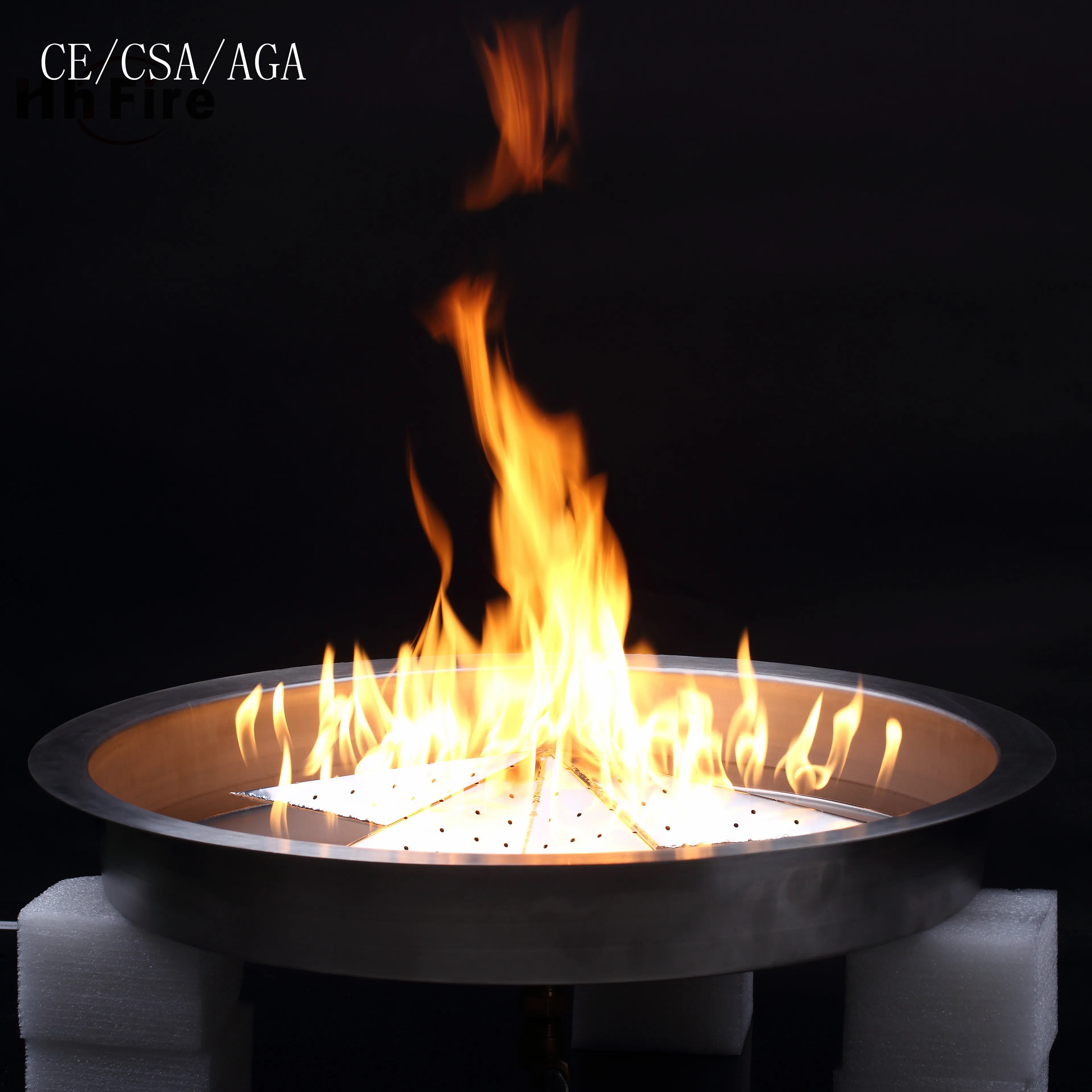 DIY design gas burner for fire pit and fireplace