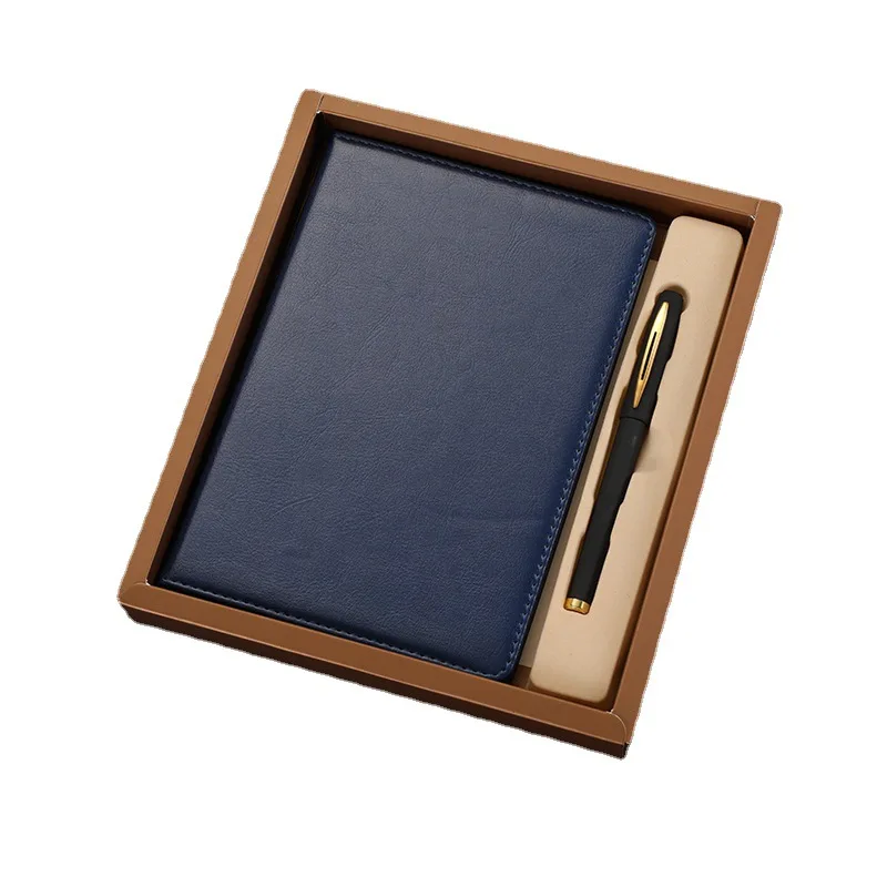 Wholesale Customized School Gift Distribution Student Notepad Handy Gift Business Meeting Notebook Set Gift Box