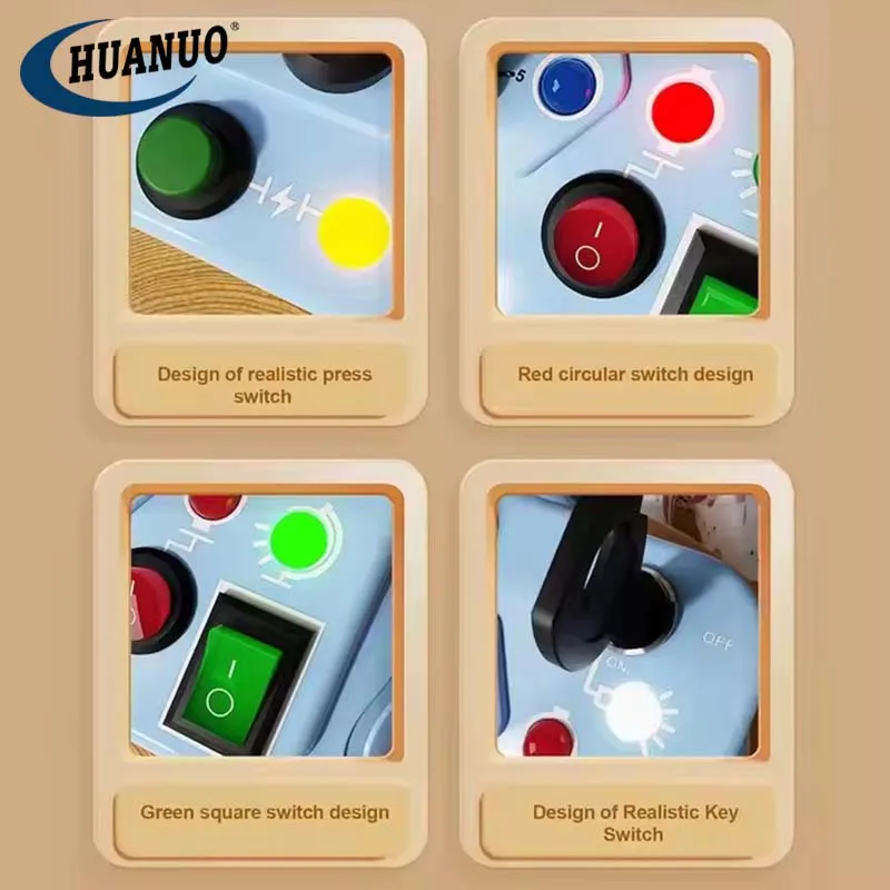 Busy Board Switch Light Game Console Toy Baby Sensory Learning Activities Montessori Toys for Boys&Girls Gift