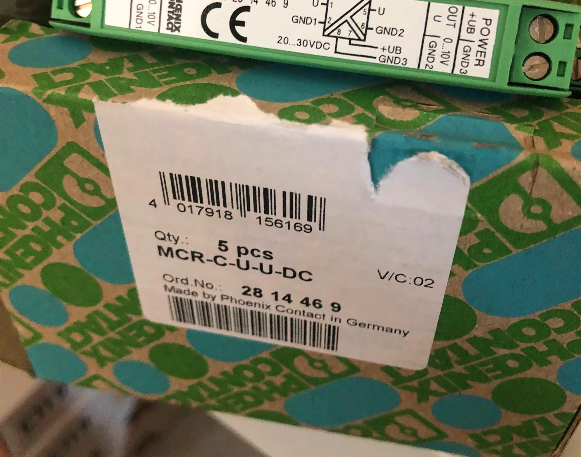 PHOENIX 2814469 MCR-C-U-U-DC Signal Conditioner In Stock