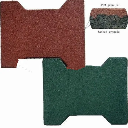 Horse Barn Dogbone Rubber Paver for Equestrian