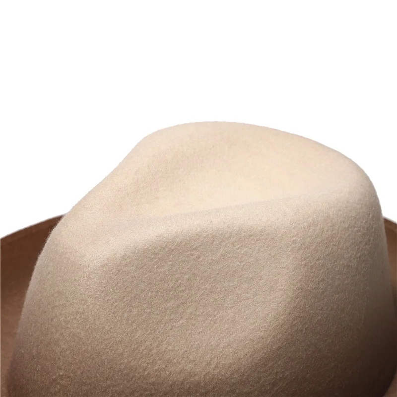 Two tone trilby suede panama sombrero felt fedoras chapeau wholesale unisex wide big brim high quality men women fedora hats