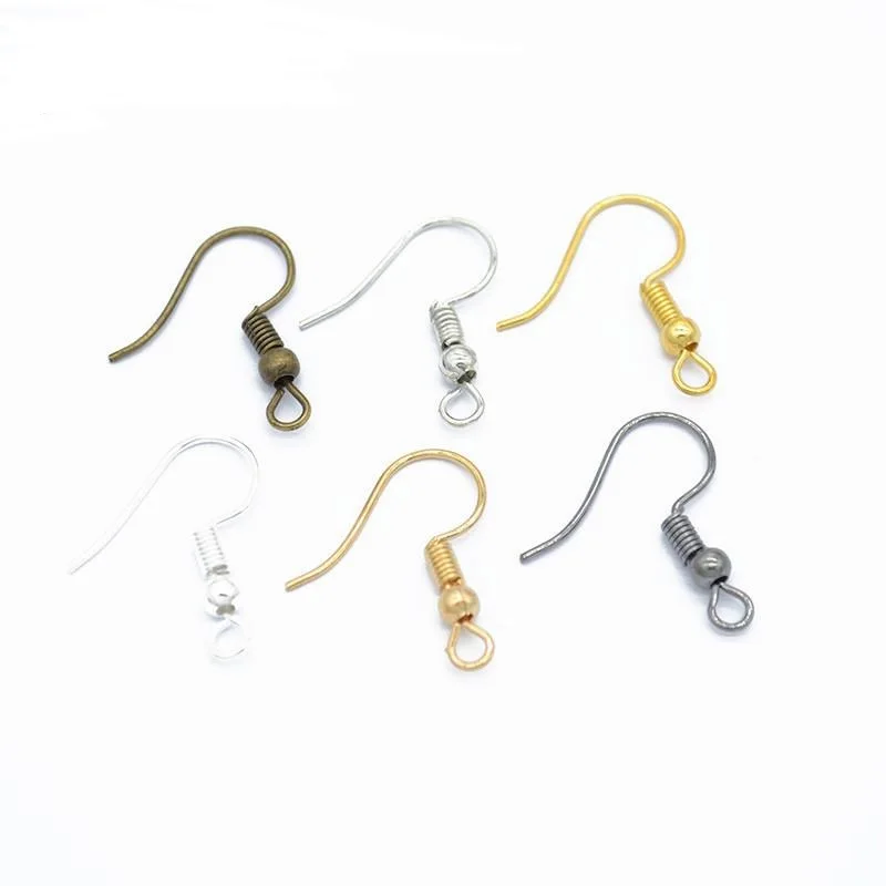 Wholesale gold plated earring findings high quality earring findings jewelry making earrings hooks findings