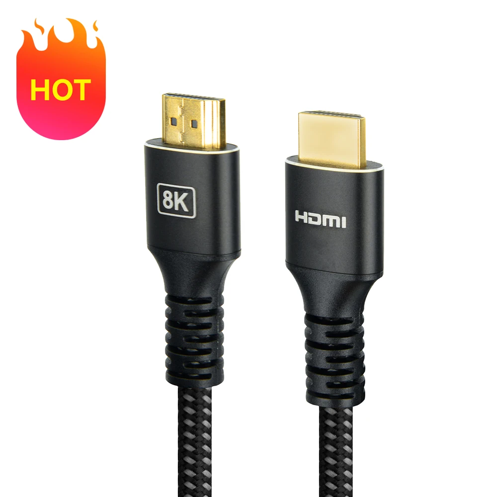 Certified HDMI 2.1 Cable 8K 60Hz Male to Male Professional Customized HDMI Video Cable for HDTV Projector