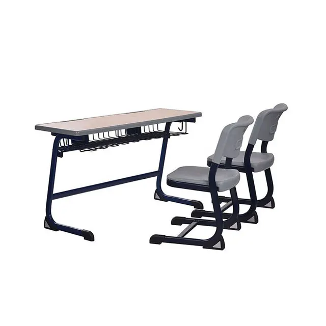 School classroom double Student Desk and Chair Adjustable two seaters chair and Desk set Modern Furniture  School Furniture