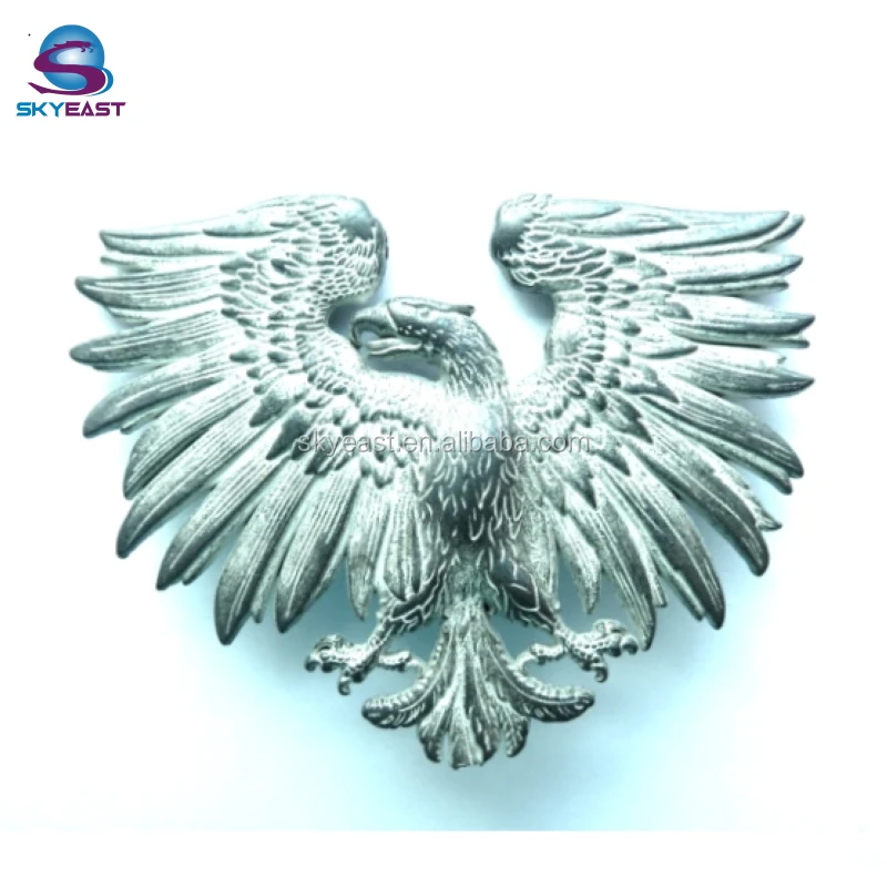 Hot Sell CE Certified Hot Sell Customized Design Antique 3D Raised Logo Metal Eagle Badges