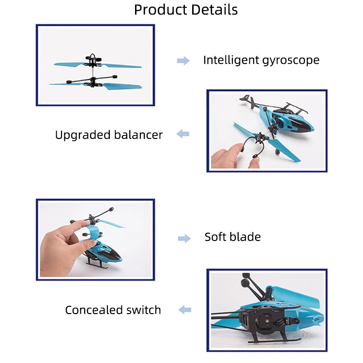 New Design Remote Control Aircraft Hand Air Gesture Induction Plane Flying Airplane Toys Rc Mini Helicopter
