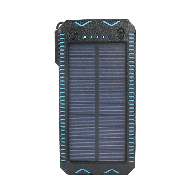 E cigarette lighter mobile charger waterproof solar power bank 20000mAh