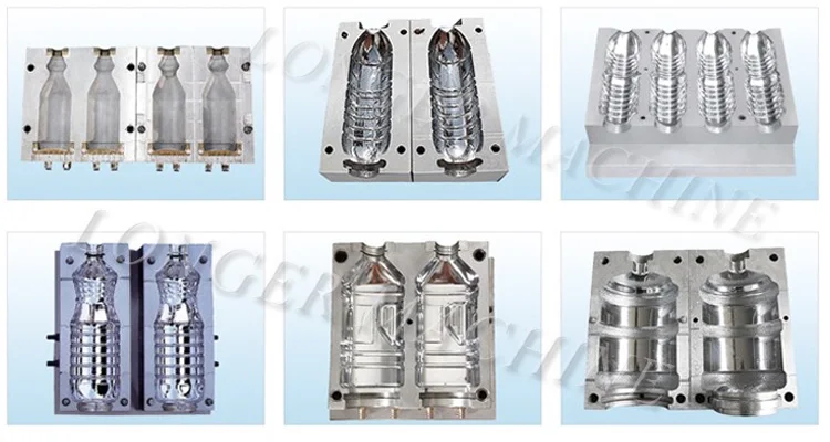 mould for bottle water 500Ml,5L 6L 2cavity water oil pet bottle mold