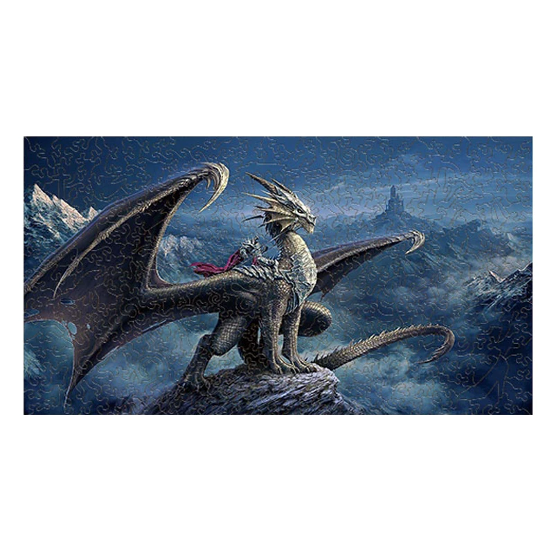 Wholesale customized high-quality jigsaw puzzle adult laser cut wooden puzzle 3d personality jigsaw puzzle toy